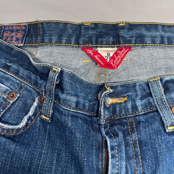 Lucky Brand Made In America Vintage 8/29 Jeans Inseam 32” Mid Rise Bootcut - Picture 4 of 4